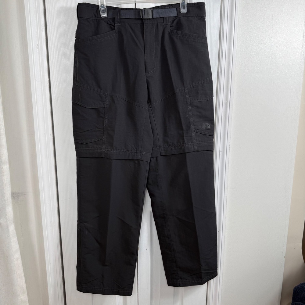 The North Face Convertible Cargo Pants M Black Gorpcore Hiking Utility